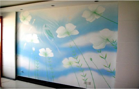 黄山画墙绘怎么画好白云的蓬松感？