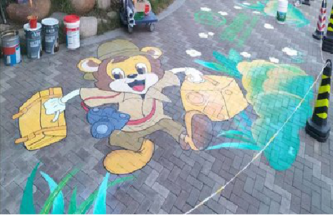 黄山夏季画地面彩绘会遇到的问题